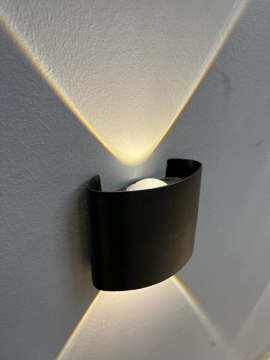 تصویر از چراغ دیواری قطاری دو طرفه 2w