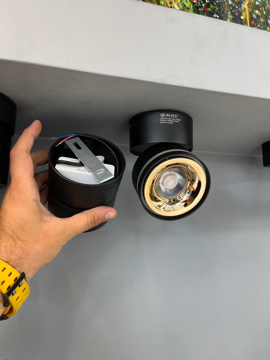 تصویر از چراغ فکی روکار گرد متحرک